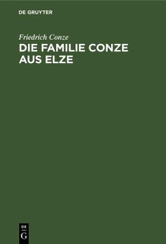 Cover Die Familie Conze aus Elze (eBook, PDF)