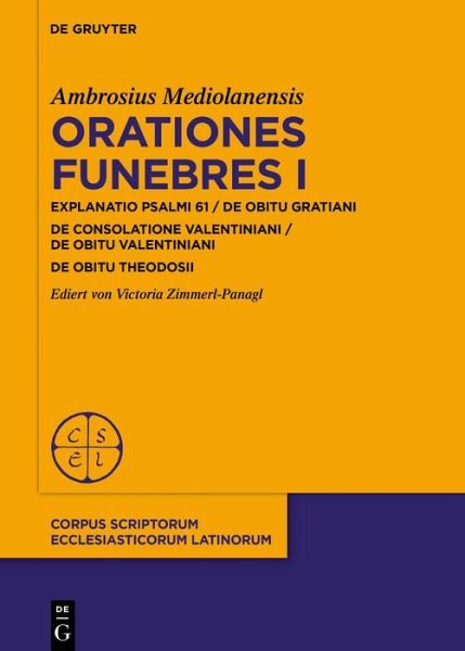 Orationes funebres I (eBook, PDF) Orationes funebres I (eBook, PDF)