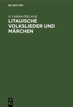 Cover Litauische Volkslieder und Märchen (eBook, PDF)