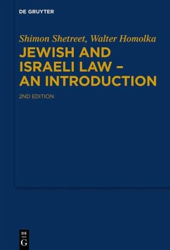 Jewish and Israeli Law - An Introduction (eBook, PDF) - Shetreet, Shimon; Homolka, Walter