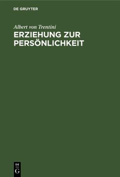 Cover Erziehung zur Persönlichkeit (eBook, PDF)