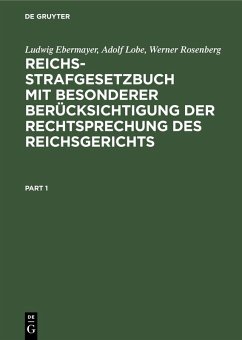 Cover Reichs-Strafgesetzbuch mit besonderer Berücksichtigung der Rechtsprechung des Reichsgerichts (eBook, PDF)