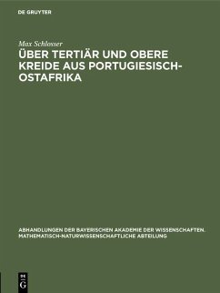 Cover Über Tertiär und obere Kreide aus Portugiesisch-Ostafrika (eBook, PDF)