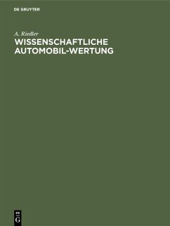 Wissenschaftliche Automobil-Wertung (eBook, PDF) - Riedler, A.