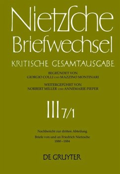 Briefe von und an Friedrich Nietzsche Januar 1880 - Dezember 1884 (eBook, PDF) - Müller-Buck, Renate; Schmid, Holger