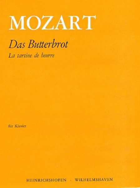 Das Butterbrot für Klavier
