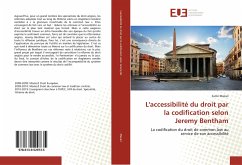 L'accessibilité du droit par la codification selon Jeremy Bentham - Mazari, Samir