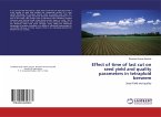 Effect of time of last cut on seed yield and quality parameters in tetraploid berseem