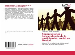 Repercusiones y trascendencia de la participación social en México - Ramírez Bustamante, Carmen María