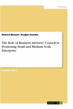 The Role of Business Advisory Council in Promoting Small and Medium Scale Enterprise - Amedzo, Bridget;Mensah, Richard