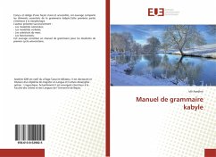 Cover Manuel de grammaire kabyle