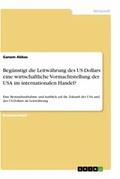 Begünstigt die Leitwährung des US-Dollars eine wirtschaftliche Vormachtstellung der USA im internationalen Handel? - Abbas, Ganem