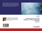 Dimensional accuracy of Alginate in different storage mediums
