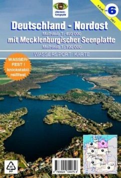 Wassersport-Wanderkarte / Deutschland Nordost für Kanu- und Rudersport - Jübermann, Erhard
