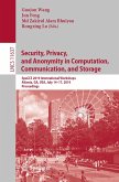 Security, Privacy, and Anonymity in Computation, Communication, and Storage (eBook, PDF)