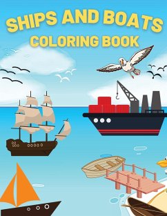 Ships And Boats Coloring Book - Bix, Andrei