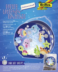 Cover FOLIA Bastelset Laterne inklusive Laternenstab und LED-Licht, Unterwasserwelt