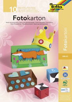 Cover Folia Fotokartonblock, DIN A3 10 Bogen, farbig sortiert