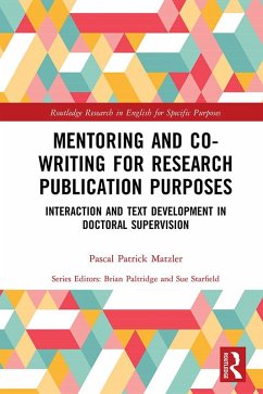 Mentoring and Co-Writing for Research Publication Purposes (eBook, ePUB) - Matzler, Pascal Patrick