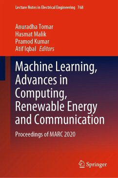 Machine Learning, Advances in Computing, Renewable Energy and Communication (eBook, PDF)