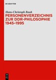 Personenverzeichnis zur DDR-Philosophie 1945-1995 (eBook, PDF)