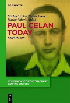 Cover Paul Celan Today (eBook, PDF)
