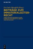 Beiträge zum Immaterialgüterrecht (eBook, PDF) Beiträge zum Immaterialgüterrecht (eBook, PDF)