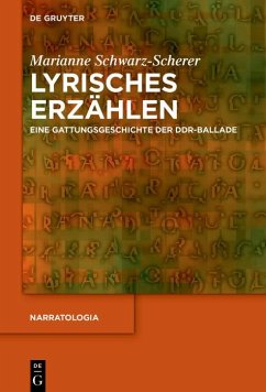 Cover Lyrisches Erzählen (eBook, PDF)