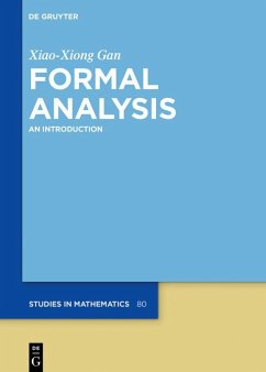 Formal Analysis (eBook, PDF) - Gan, Xiao-Xiong