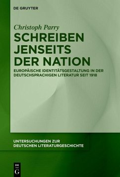 Cover Schreiben jenseits der Nation (eBook, PDF)