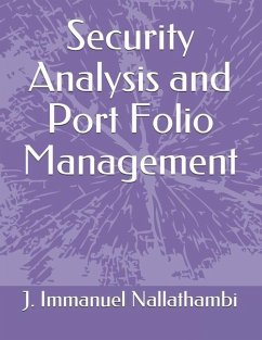 Security Analysis and Port Folio Management - Immanuel Nallathambi, J.