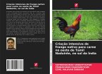 Criação intensiva de frango nativo para carne no oeste de Tamil Naduinte, no sul da Índia