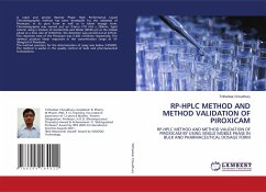 RP-HPLC METHOD AND METHOD VALIDATION OF PIROXICAM - Choudhury, Tirthankar