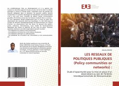 LES RESEAUX DE POLITIQUES PUBLIQUES (Policy communities or networks) : - DIOUM, Adama