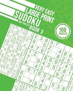 Very Easy Large Print Sudoku Book 3 - Nuzzle, Map