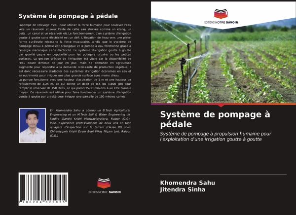 Système de pompage à pédale Système de pompage à pédale