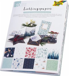 Folia Lieblingspapier WINTERLICH, 10 Bogen in 50x70cm in 10 Motiven sortiert