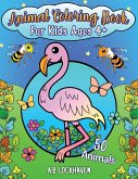 Animal Coloring Book for Kids Ages 4+