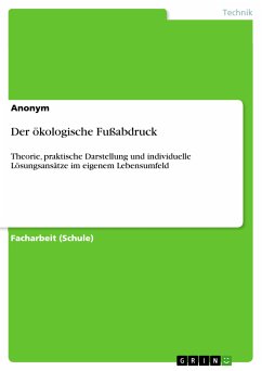 Der ökologische Fußabdruck (eBook, PDF)