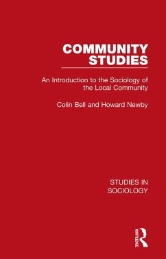 Community Studies (eBook, ePUB) - Bell, Colin; Newby, Howard