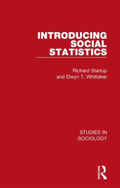 Introducing Social Statistics (eBook, PDF) - Startup, Richard; Whittaker, Elwyn T.