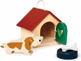 Tender Leaf 7508162 - Hundehütte mit Hund und Zubehör, Holz, Pet Dog Set, Puppenhaus-Zubehör Tender Leaf 7508162 - Hundehütte mit Hund und Zubehör, Holz, Pet Dog Set, Puppenhaus-Zubehör
