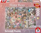 Schmidt 59946 - Ilona Reny, Schönheit in Rosé, Puzzle, 1000 Teile