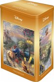 Schmidt 59926 - Thomas Kinkade Studios: Disney, Beauty and the Beast, Nostalgiedose, Puzzle, 500 Teile