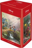 Schmidt 59928 - Thomas Kinkade Studios: Disney, Mickey & Minnie, Nostalgiedose, Puzzle, 500 Teile