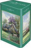 Schmidt 59692 - Thomas Kinkade Studios, A Perfect Summer Day, Nostalgiedose, Puzzle, 500 Teile