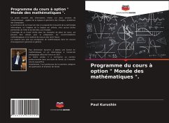 Programme du cours à option 