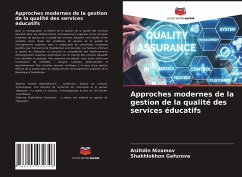 Approches modernes de la gestion de la qualité des services éducatifs - Nizamov, Aslitdin;Gafurova, Shakhlokhon