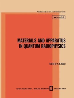 Materials and Apparatus in Quantum Radiophysics (eBook, PDF)