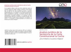 Analisis Jurídico de la Sentencia de la Corte Constitucional la Cocha - De La Torre, Judith